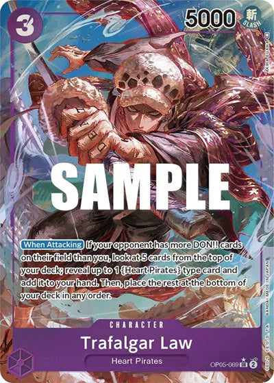 Trafalgar Law (Alternate Art) OP05-069 · Foil (Awakening of the New Era)