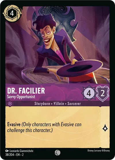Dr. Facilier - Savvy Opportunist 38/204 · Normal (Rise of the Floodborn)
