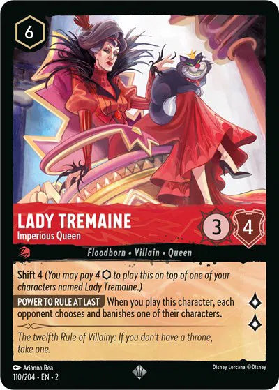 Lady Tremaine - Imperious Queen 110/204 · Normal (Rise of the Floodborn)