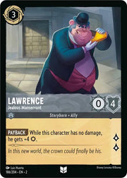 Lawrence - Jealous Manservant 186/204 · Cold Foil (Rise of the Floodborn)