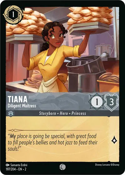Tiana - Diligent Waitress 197/204 · Normal (Rise of the Floodborn)