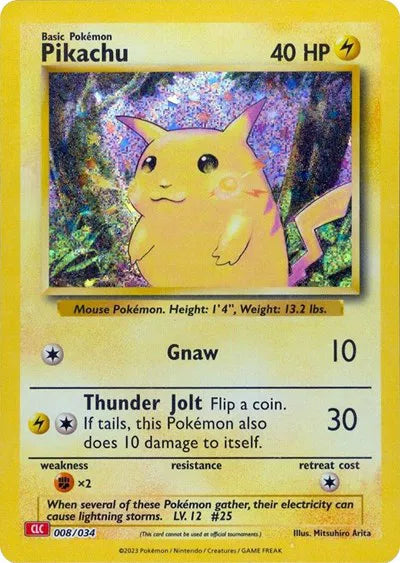 Pikachu 008/034 · Holofoil (Trading Card Game Classic)