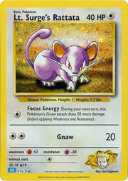 Lt. Surge's Rattata 015/034 (Trading Card Game Classic)