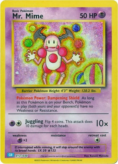 Mr. Mime 013/034 (Trading Card Game Classic)