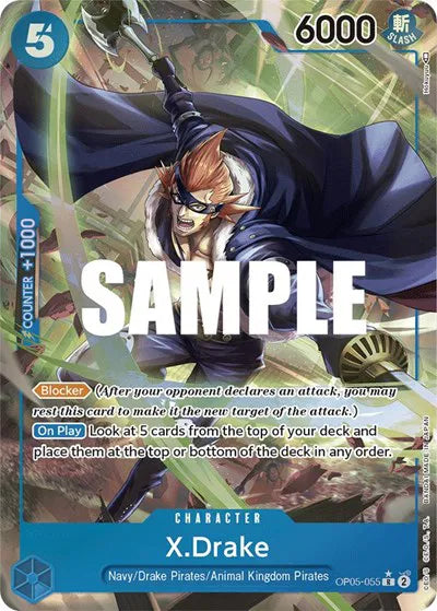 X.Drake (Alternate Art) OP05-055 · Foil (Awakening of the New Era)