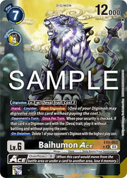 Baihumon Ace (Alternate Art) EX5-053 R (Animal Colosseum)