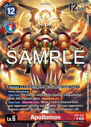 Apollomon (Alternate Art) EX5-014 SR (Animal Colosseum)
