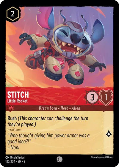 Stitch - Little Rocket 125/204 · Normal (Into the Inklands)