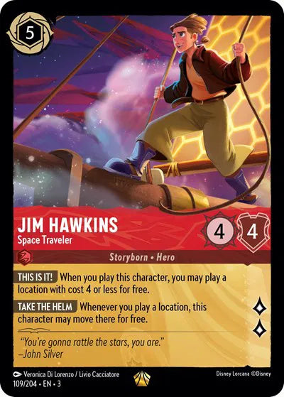 Jim Hawkins - Space Traveler 109/204 · Normal (Into the Inklands)
