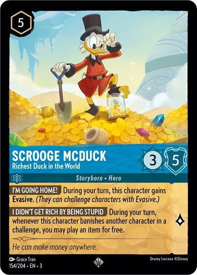 Scrooge McDuck - Richest Duck in the World 154/204 · Normal (Into the Inklands)