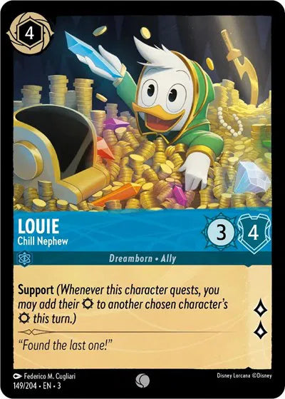 Louie - Chill Nephew 149/204 · Cold Foil (Into the Inklands)