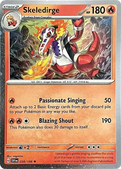 Skeledirge (Cosmos Holo) 038/198 (Miscellaneous Cards & Products)