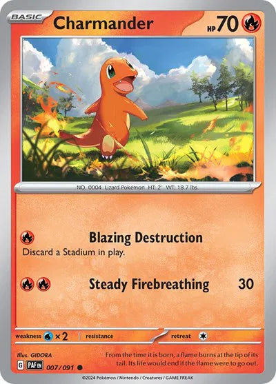 Charmander 007/091 · Normal (Paldean Fates)