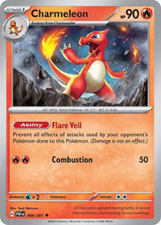 Charmeleon 008/091 · Normal (Paldean Fates)