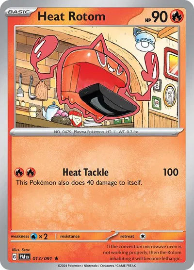 Heat Rotom 013/091 · Holofoil (Paldean Fates)