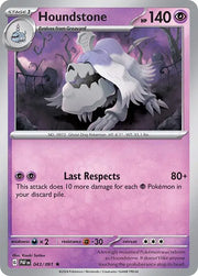 Houndstone 043/091 · Reverse Holofoil (Paldean Fates)