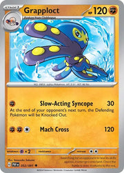 Grapploct 052/091 · Reverse Holofoil (Paldean Fates)