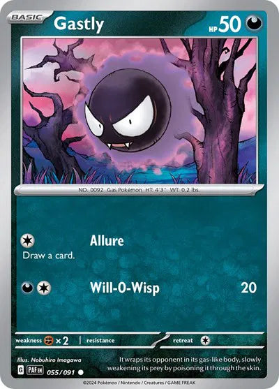 Gastly 055/091 · Normal (Paldean Fates)