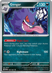 Gengar 057/091 · Normal (Paldean Fates)
