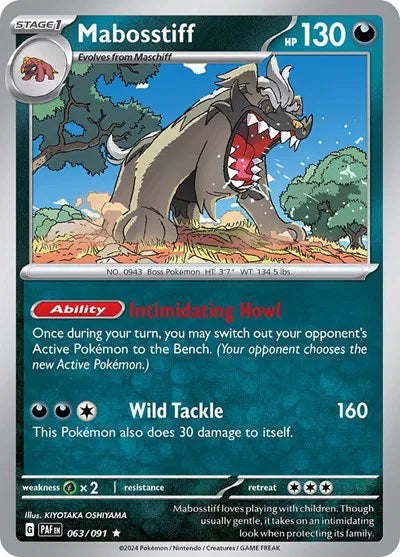 Mabosstiff 063/091 · Holofoil (Paldean Fates)