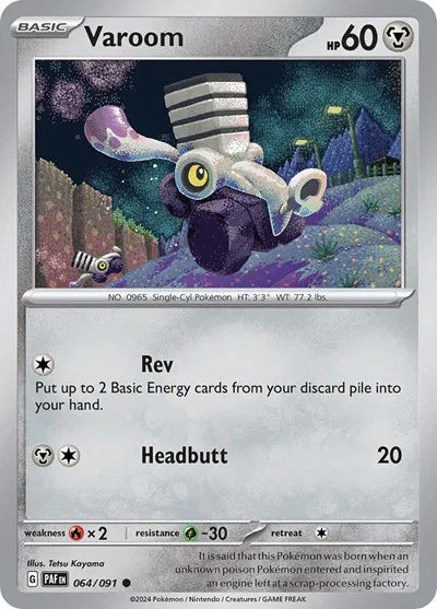 Varoom 064/091 · Reverse Holofoil (Paldean Fates)