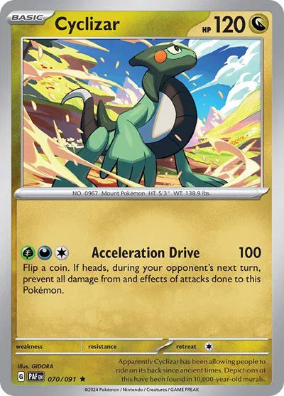 Cyclizar 070/091 · Reverse Holofoil (Paldean Fates)
