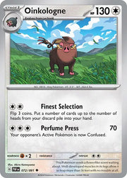 Oinkologne 072/091 · Reverse Holofoil (Paldean Fates)