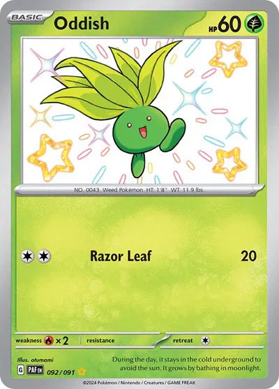 Oddish 092/091 (Paldean Fates)