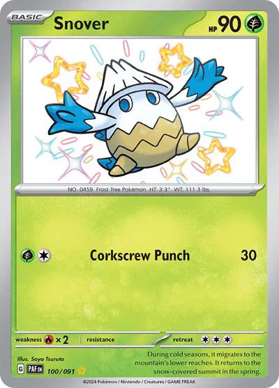 Snover 100/091 (Paldean Fates)