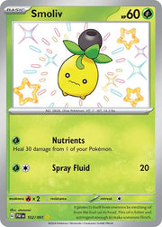 Smoliv 102/091 · Holofoil (Paldean Fates)