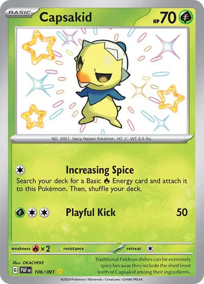Capsakid 106/091 · Holofoil (Paldean Fates)