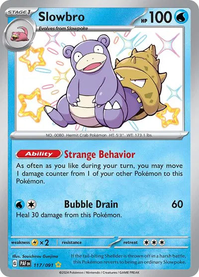 Slowbro 117/091 · Holofoil (Paldean Fates)