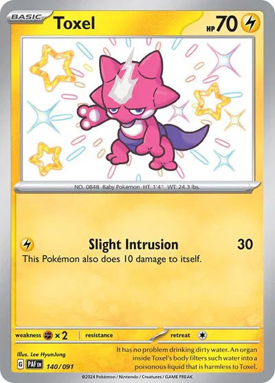 Toxel 140/091 · Holofoil (Paldean Fates)