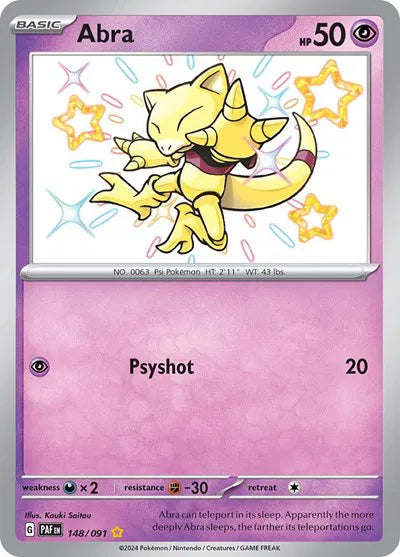 Abra 148/091 (Paldean Fates)