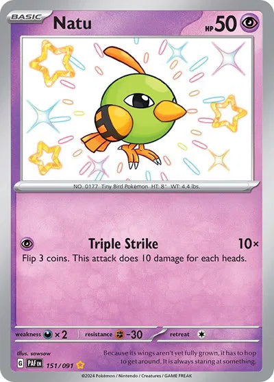 Natu 151/091 (Paldean Fates)