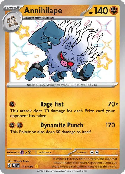 Annihilape 171/091 (Paldean Fates)