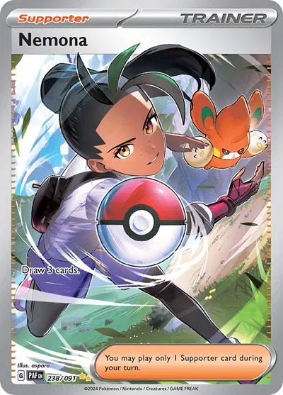 Nemona 238/091 · Holofoil (Paldean Fates)