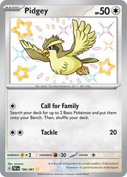 Pidgey 196/091 (Paldean Fates)