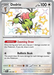 Dodrio 200/091 - Paldean Fates - Shiny Rare