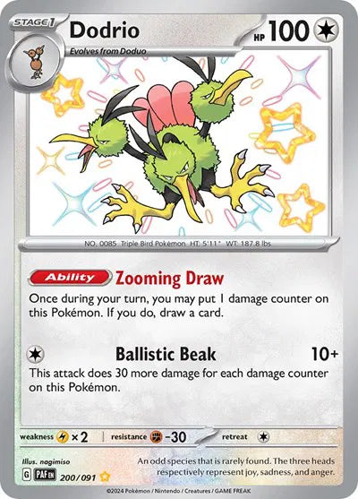 Dodrio 200/091 - Paldean Fates - Shiny Rare