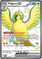 Pidgeot ex 221/091 · Holofoil (Paldean Fates)