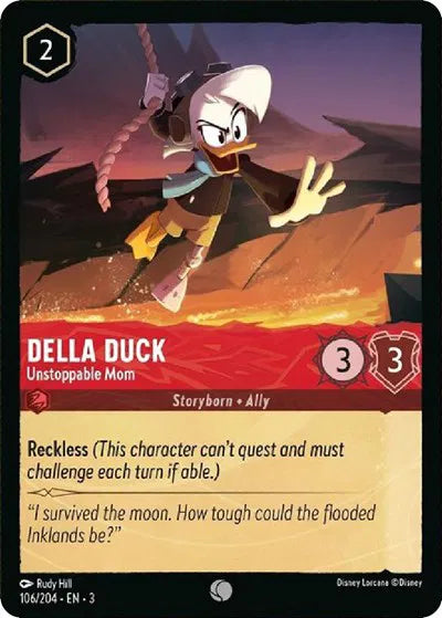 Della Duck - Unstoppable Mom 106/204 · Cold Foil (Into the Inklands)