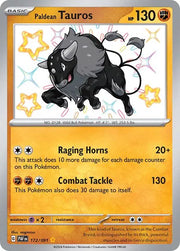 Paldean Tauros 172/091 · Holofoil (Paldean Fates)