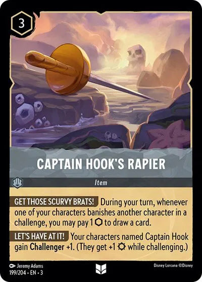 Captain Hook's Rapier 199/204 · Normal (Into the Inklands)