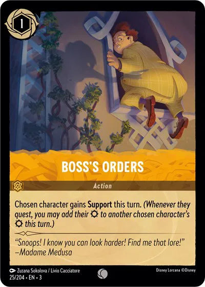 Boss's Orders 25/204 · Cold Foil (Into the Inklands)