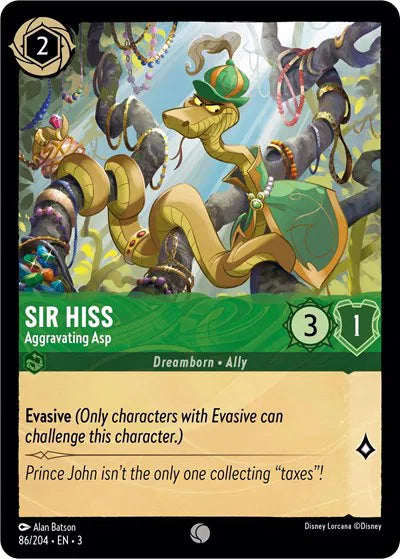 Sir Hiss - Aggravating Asp 86/204 · Normal (Into the Inklands)