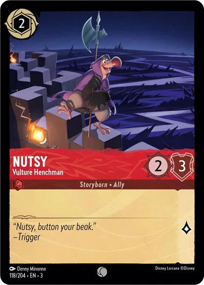 Nutsy - Vulture Henchman 118/204 · Cold Foil (Into the Inklands)