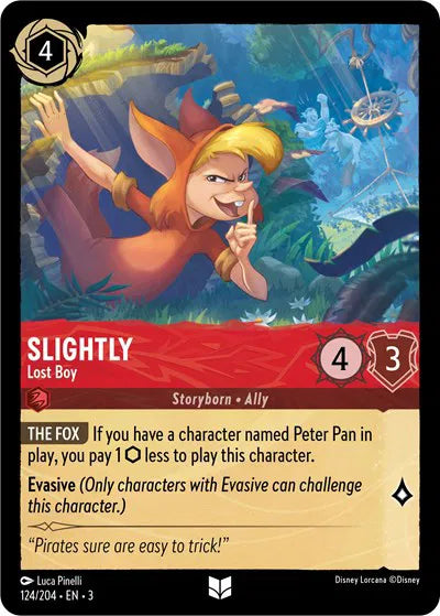 Slightly - Lost Boy 124/204 · Cold Foil (Into the Inklands)