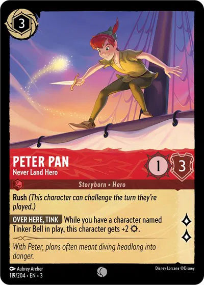 Peter Pan - Never Land Hero 119/204 · Normal (Into the Inklands)