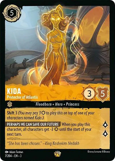 Kida - Protector of Atlantis 7/204 · Cold Foil (Into the Inklands)